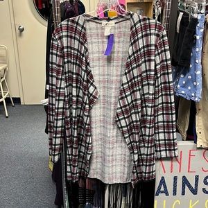 💜M Fasis Black/Grey/Red Long Sleeve M